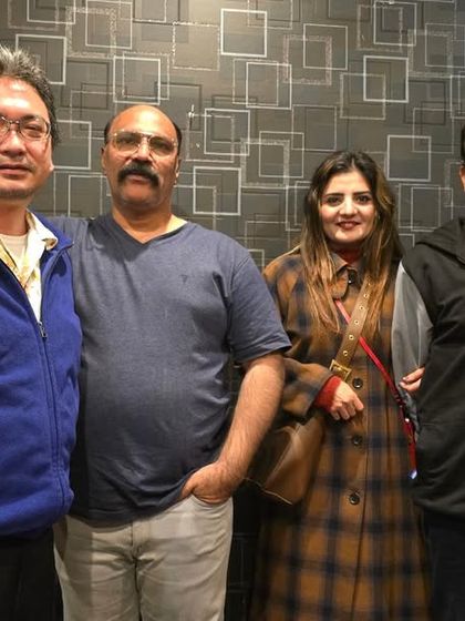 Enjoying a meal with Sensei Ojha and his family in Okinawa. These personal connections are as important as the training itself.