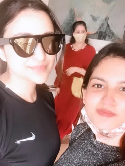 A selfie with the wonderful Parineeti Chopra after I had the pleasure of creating plated desserts for her. It's always a pleasure to serve my creations to people I admire.