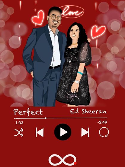 The Creative Bloc - Custom Digital Illustrations & Portraits Portraits for Couples photo 12