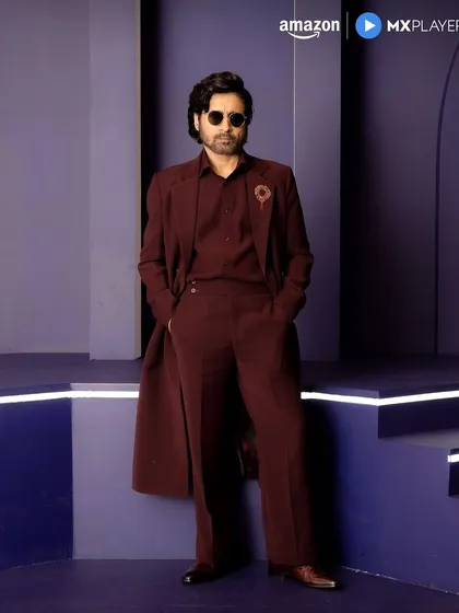 The final look for Roy Sanyal as Bhopa Swami for the Aashram S3 launch. We went with a sharp, intense look to match his powerful character.
