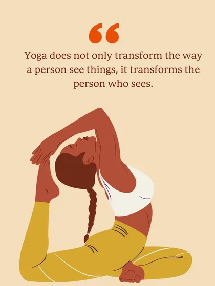 "Yoga transforms the person who sees." This B.K.S. Iyengar quote speaks to the deep, personal shift that happens when we practice, developing resilience and acceptance.
