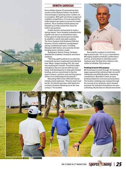 A magazine spread detailing my academy's evolution and our commitment to providing top-tier sports science, coaching, and facilities.