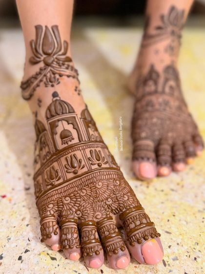 A focused shot on one foot, allowing a closer look at the intricate patterns and shading.