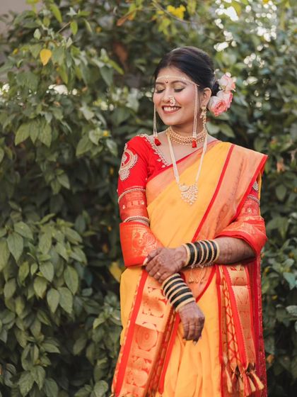 Maharashtrian Brides: The Nauwari & Paithani Look photo 55