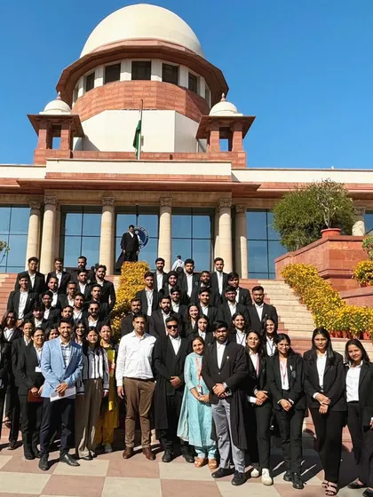 With the bright legal minds from SS Jain Subodh Law College during their visit to the Supreme Court. I believe it is my duty to mentor and share my experiences with the next generation of advocates who will shape our nation's future.