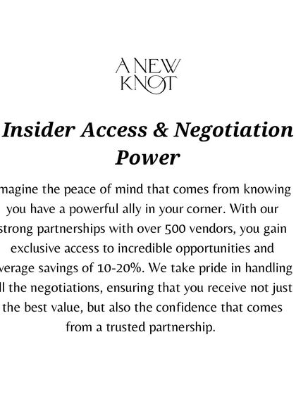 A carousel explaining why quality wedding planning is an investment: it saves you time, reduces stress, provides creative solutions, and gives you insider access.