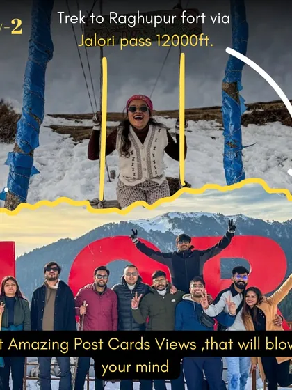 Get amazing postcard views from Jalori Pass that will blow your mind. The swing is a perfect photo spot.