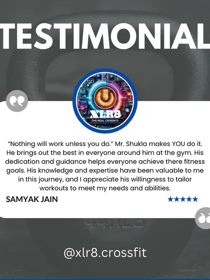 Samyak Jain's words highlight my philosophy: "Nothing will work unless YOU do it." I bring out the best in everyone and provide the knowledge to help them reach their goals.