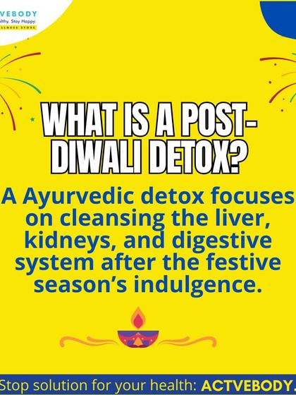 What is a Post-Diwali Detox? After a season of indulgence, an Ayurvedic detox is about giving your body a reset. My approach focuses on gently cleansing the liver, kidneys, and digestive system to restore balance and energy.