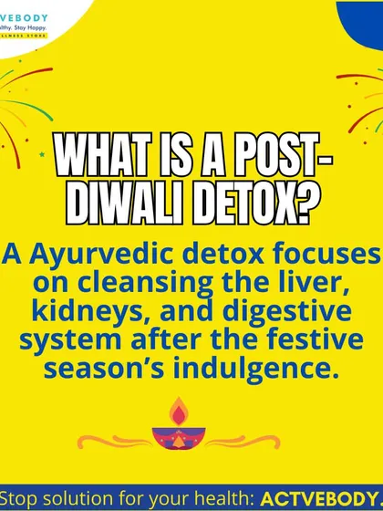 What is a Post-Diwali Detox? After a season of indulgence, an Ayurvedic detox is about giving your body a reset. My approach focuses on gently cleansing the liver, kidneys, and digestive system to restore balance and energy.