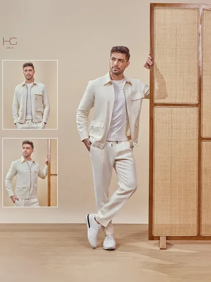 This all-white co-ord set, featuring a structured shacket and matching trousers, is my take on turning an everyday look into a statement. It’s clean, modern, and exceptionally versatile.