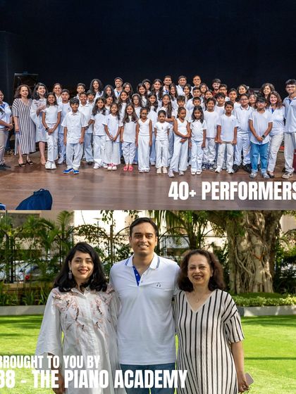 A collage showing the 40+ performers of 'Holiday in Harmony' and the team that brought it all together. It takes a village to put on a show like this.