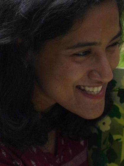 Close-up shots of me reading with genuine joy and expression. My passion is to make every story a memorable adventure for the children.