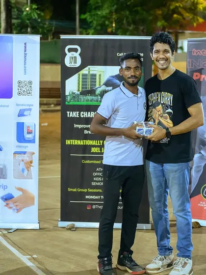 Recognizing our junior official, Dileep, for his hard work during the Hooplah '24 tournament.