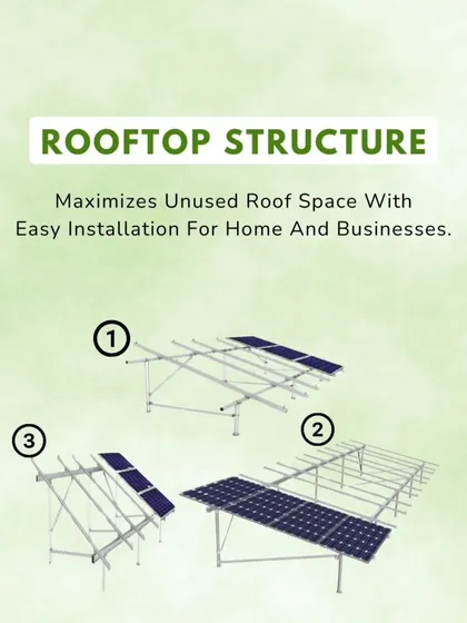 This series shows the different types of solar panel structures I offer. Whether you need a rooftop, ground-mounted, or pole-mounted system, I have a solution to maximize your efficiency.