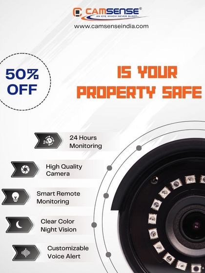 This camera's infrared ring provides clear night vision, a key feature for 24-hour security. I offer systems with high-quality cameras, remote monitoring, and customizable voice alerts.
