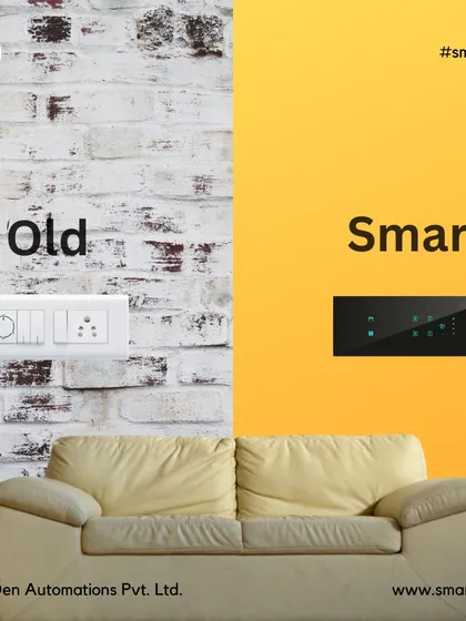 The choice between old and smart is clear. We replace clunky, conventional switches with a sleek, intelligent touch panel that completely modernizes how you interact with your home.