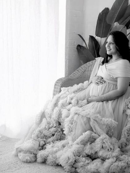 WonderBump Studio - Baby Shower Photography Timeless Black & White photo 9