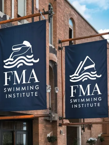 We believe learning to swim at a pro level is a great idea for everyone. Our institutes, marked by these banners, provide the perfect environment for swimmers to develop their skills.