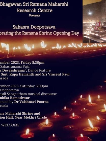 Ramana Maharshi Centre for Learning - Spiritual & Cultural Events Major Annual Festivals photo 16