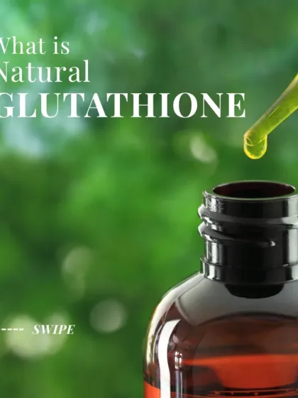 I power my skincare with Natural Glutathione, a potent, eco-certified antioxidant that brightens skin safely and sustainably, without any harsh chemicals.