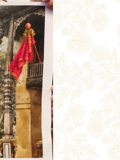 Every large scale project begins with a quiet sketch. This reference image for the Birla Evam mural shows the Gudi Padwa festival, a key cultural element that we translated into the final 3D artwork.