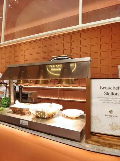 A dedicated Bruschetta Station, offering guests a taste of Italy with freshly toasted bread and a variety of delicious toppings.