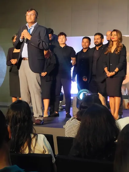 On stage with the L'Oreal education team. Being part of these events helps me grow as a professional hairstylist.
