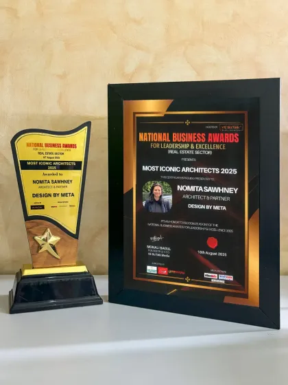 We are honored to have our principal architect, Nomita Sawhney, recognized as one of the 'Most Iconic Architects' for 2025. This award fuels our passion for creating exceptional spaces.