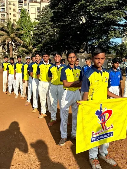 Our U-14 Yellow Team, lined up and ready for their PTPL journey. Each player gets a professional team jersey as part of the league experience.