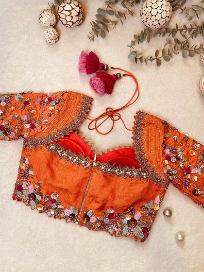 Blouse House by Mahitha Prasad - Custom Blouse Design & Embroidery A Closer Look: The Art of Embroidery photo 52