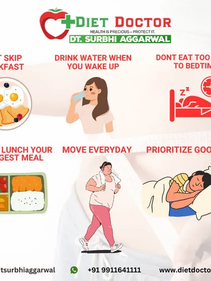 These important tips form the basis of a healthy routine. Don't skip breakfast, drink water upon waking, move every day, and prioritize good sleep.