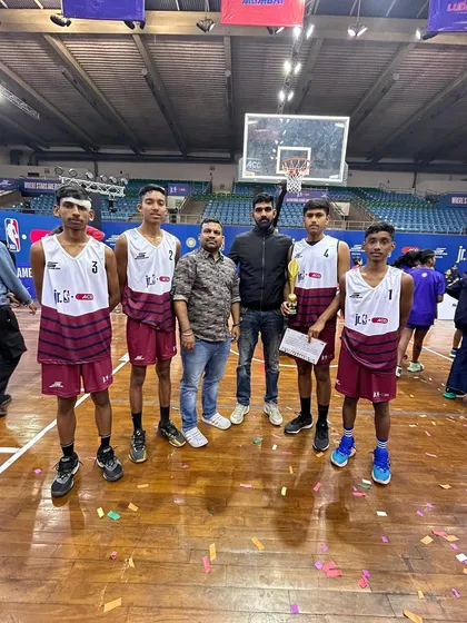 The full Under-14 squad after being crowned runner-up at the NBA national finals. Every player contributed to this incredible journey.