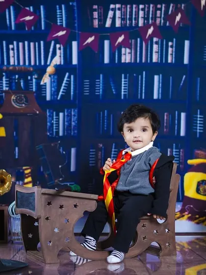 A classic portrait of our little Harry Potter, ready for his first year at Hogwarts.