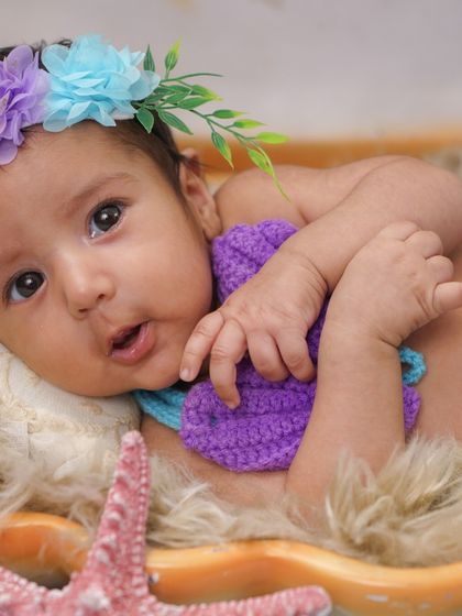 Another sweet close-up, capturing a different expression. I love her little pout here.