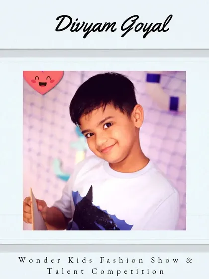 Welcome, Divyam Goyal. His sweet smile shows he's excited to be a part of the show.