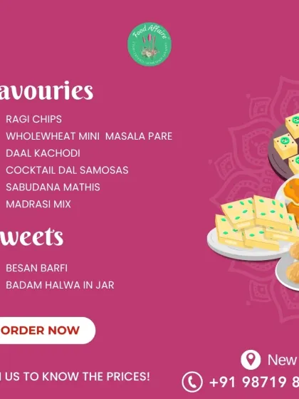 Our Teej and Rakhi menu is here. You can choose from a variety of savories like Daal Kachodi and Wholewheat Masala Pare, and sweets like our special Badam Halwa in a jar to create your perfect hamper.