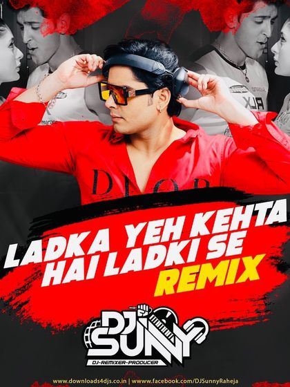 The official poster for my 'Ladka Yeh Kheta Hai Ladki Se' remix. The design captures the romantic and nostalgic essence of the track, featuring Hrithik Roshan and Kareena Kapoor.