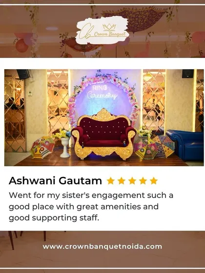 This review from a guest who attended her sister's engagement party praises our great amenities and supportive staff. It is our pleasure to ensure every event runs smoothly from beginning to end.