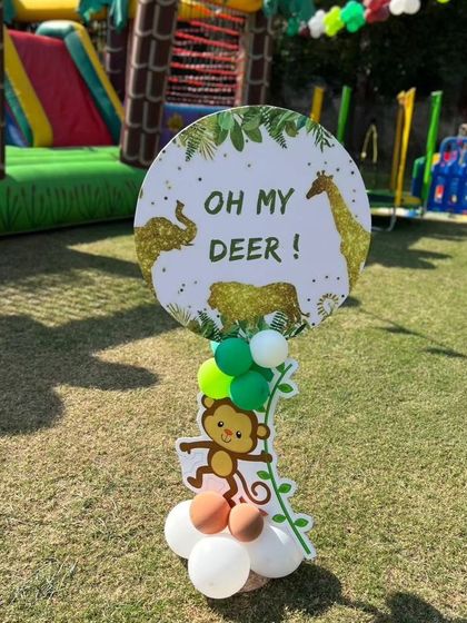 Golu Balloon Decor - Baby Celebration Decor Wild Safari & Jungle Adventures photo 9