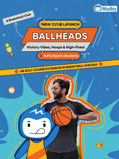 Announcing the launch of the Ballheads club at Insfire Sports Academy, led by Nayan, a certified coach with NBA basketball schools.