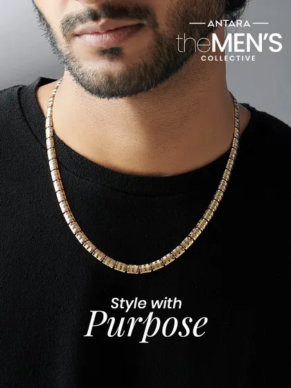 A classic chain is the cornerstone of a man's jewellery collection. This piece is crafted with a unique link design, offering a modern update to a timeless staple that works with any look.