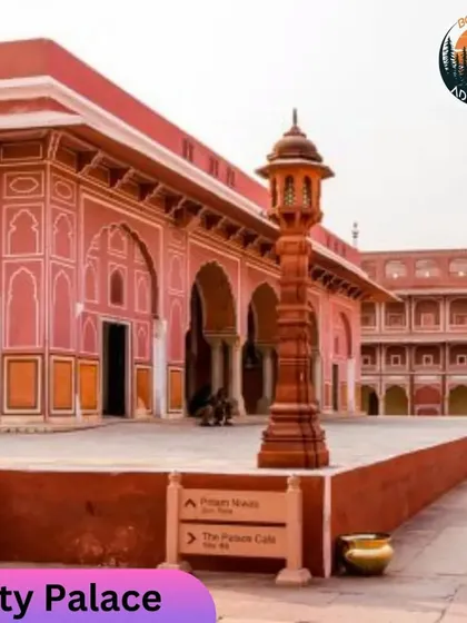 The City Palace in Jaipur, a sprawling complex of courtyards, gardens, and buildings that reflects the city's royal history.