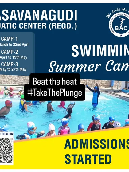 Beat the heat and learn a vital life skill at our popular Summer Camps. We offer structured batches for all age groups, making it the perfect way to dive into swimming. Admissions are now open.