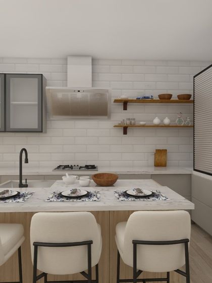 A collection of our 3D design concepts, showcasing various styles, color combinations, and layouts for kitchens, bedrooms, and living rooms. This is the first step in bringing your dream home to life.