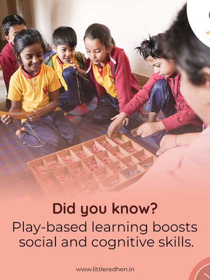 Did you know that play-based learning boosts social and cognitive skills? Every game and discovery at our school helps shape curious minds and confident hearts. Here, children are engaged in a fun, collaborative board game.