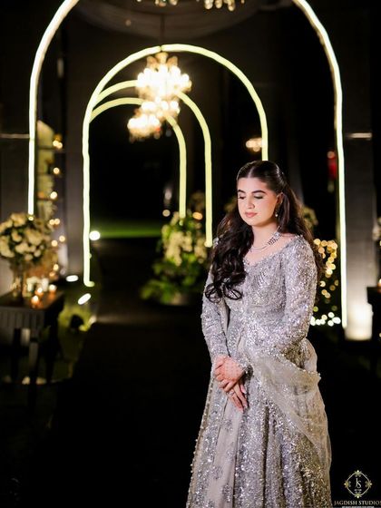 A serene moment captured at the engagement party.