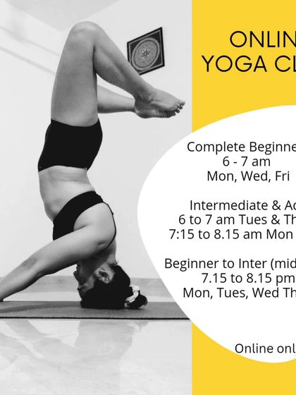 My November online class schedule, featuring a tripod headstand variation. These posts give you all the details you need to join.