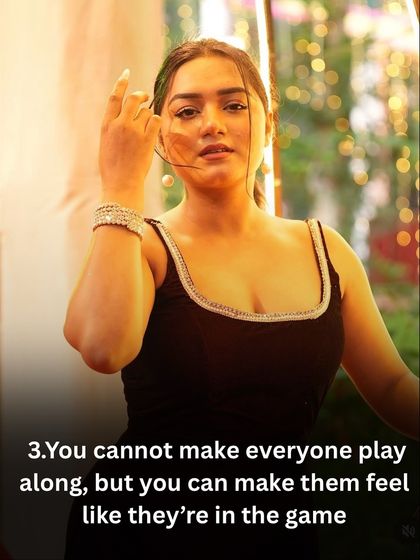 My third learning: You can't force everyone to play, but you can make everyone feel included. My goal is to create an atmosphere where even those on the sidelines feel like they're part of the game.