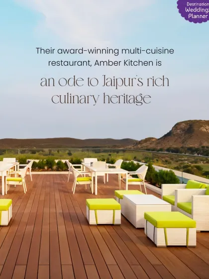 The award-winning Amber Kitchen restaurant at DoubleTree Jaipur is an ode to the city's rich culinary heritage.